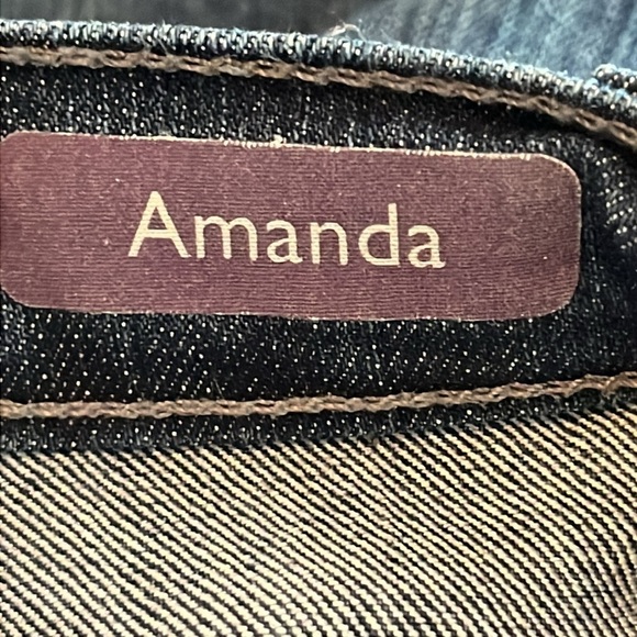 Gloria Vanderbilt Straight Leg Jeans Amanda Blue Denim Women’s Size 4P - Picture 4 of 7